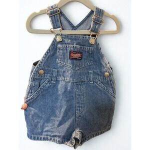 90s Vintage Old Navy Baby Blue Denim Overalls Unisex w/ Pockets size 3-6 Months